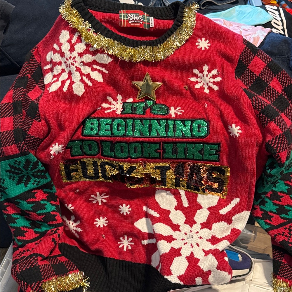 Ugly Christmas sweater, Spencer's